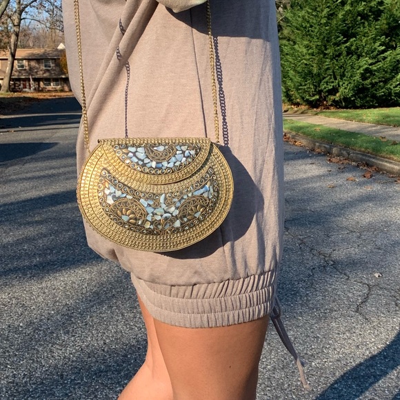 Metal Embellished Bag - Picture 2 of 9